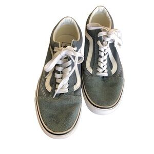 VANS Old Skool Men’s 8 Bluish Gray suede‎ all season wear comfy sporty casual